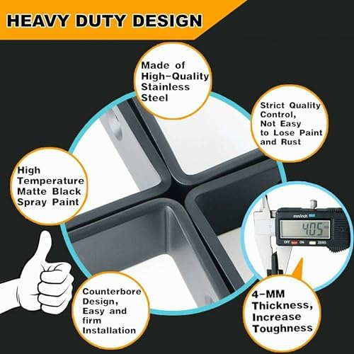 Alise 4 PCS Heavy Duty L Brackets for Shelves