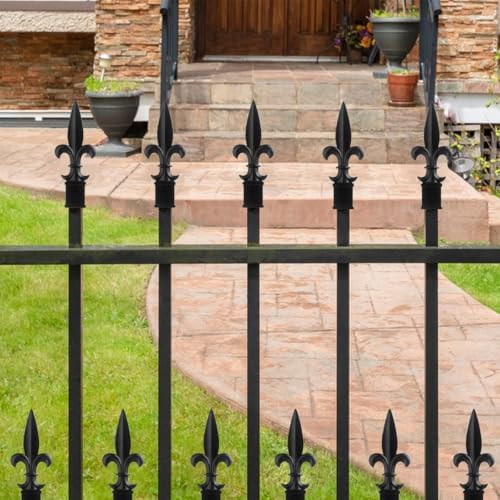 AKBFOX Fence Finials 10 Pack 1inch Black Aluminum Alloy