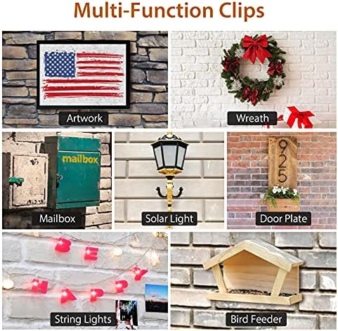 Heavy Duty Brick Wall Hooks 24 Pack No Drill Hanging