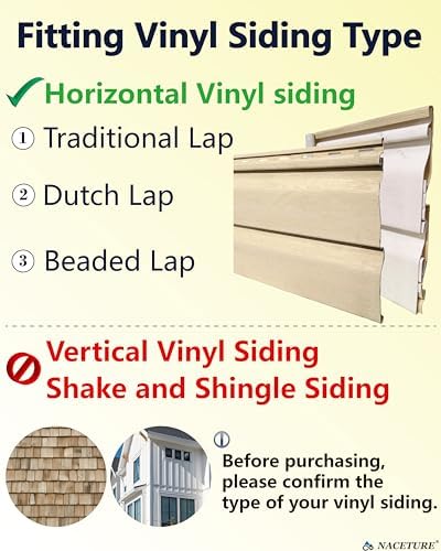 NACETURE Vinyl Siding Hooks for Decor and Camera Mount
