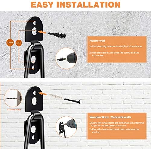 Heevir Garage Hooks Heavy Duty 4 Pack 11 Inch Storage Hangers