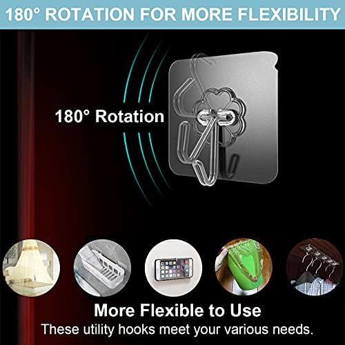 WOVU Wall Hooks - 33 lbs Max 10 Pack