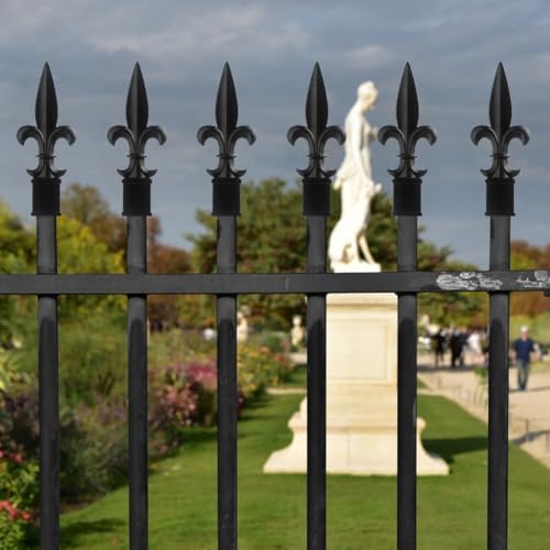 AKBFOX Fence Finials 10 Pack 1inch Black Aluminum Alloy
