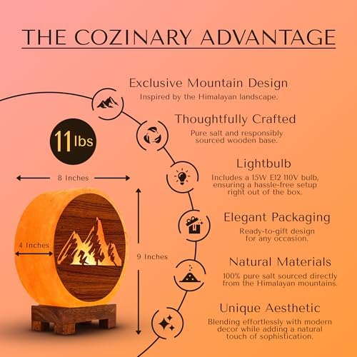 Pink Himalayan Salt Lamp with Dimmer - Handcrafted Mountain Design