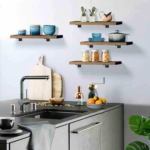 Heavy Duty Floating Shelf Brackets 8 Inch 4 Pack
