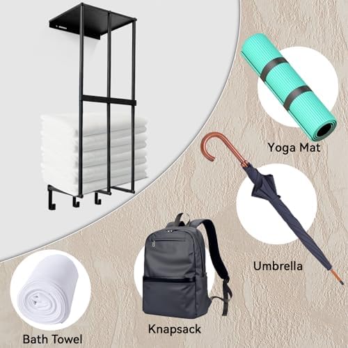Camping Chairs Wall Storage Rack with 3 Hooks