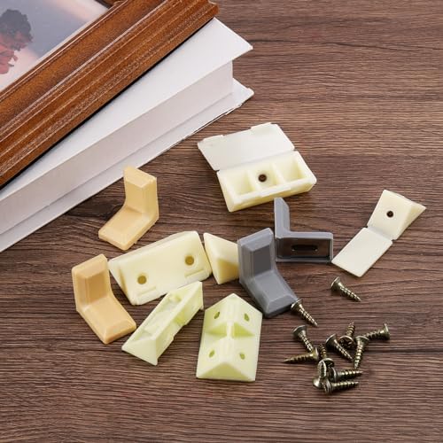 Uxcell 12 Pcs 90 Degree Plastic Corner Braces