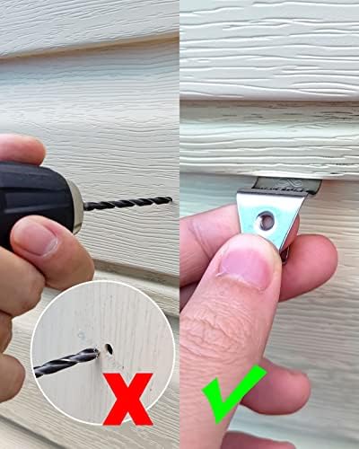 NACETURE Vinyl Siding Hooks for Decor and Camera Mount