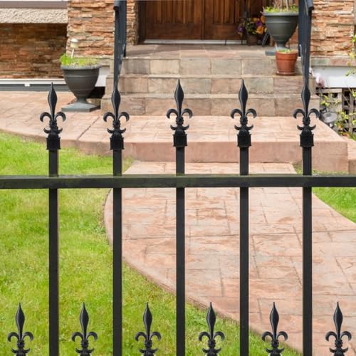 AKBFOX Fence Finials 6 Pack Black 1inch Aluminum Alloy