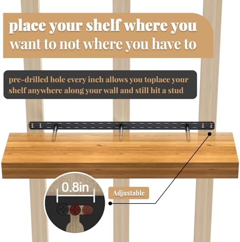 Craftersmark 1pc Heavy Duty Floating Shelf Bracket with Tools