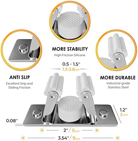 Self Adhesive Broom Mop Holder Wall Mount 2 Slot Organizer