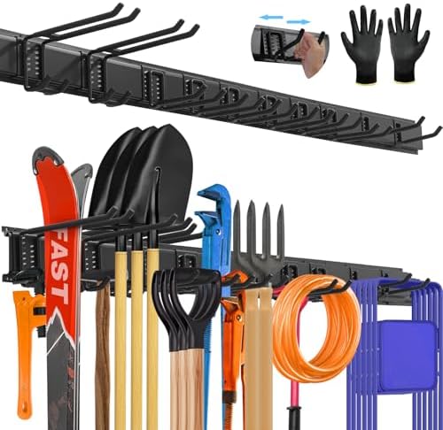 64 Inch All-Metal Garage Tool Wall Mount Organizer