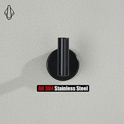 JQK Oil Rubbed Bronze Towel Hook 304 Stainless Steel Pack of 2