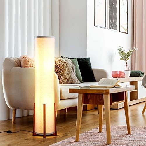 Brightech Parker Floor Lamp 48 Inch Tall with Wood Frame