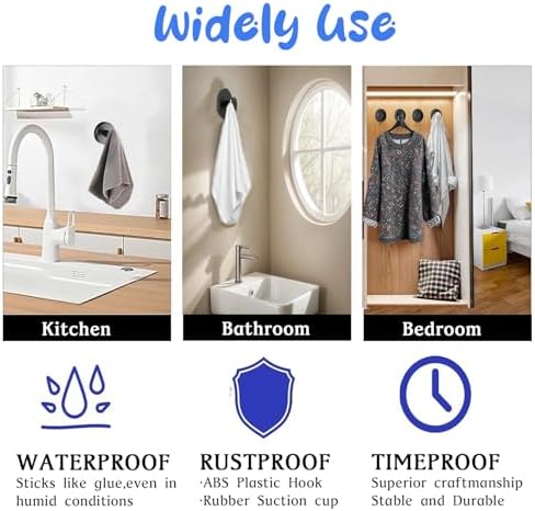 WIKNOW Suction Cup Hooks for Wreaths on Glass
