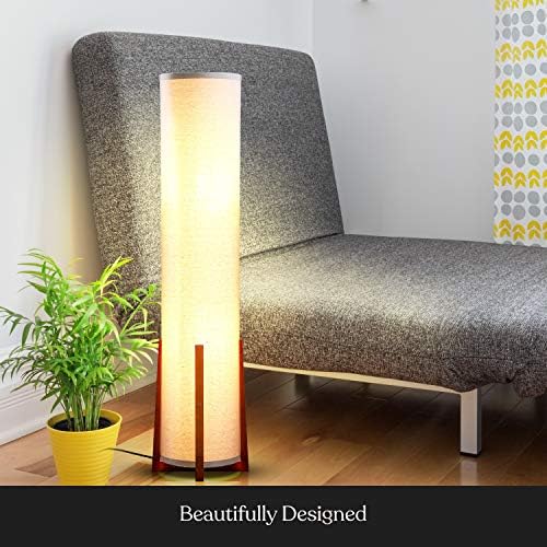 Brightech Parker Floor Lamp 48 Inch Tall with Wood Frame