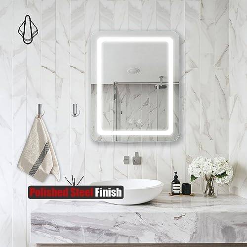 JQK Self Adhesive Towel Hook Chrome 2 Pack