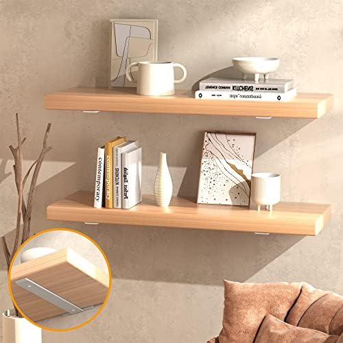 ZGO 8 Inch Floating Shelf Brackets 6 Pack