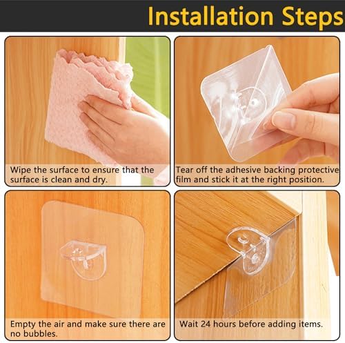 20 Pack Self Adhesive Shelf Support Pegs