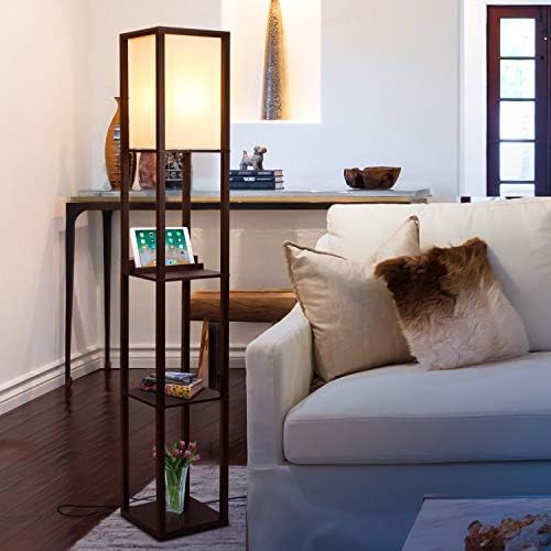 Brightech Maxwell Floor Lamp with USB and Wireless Charging