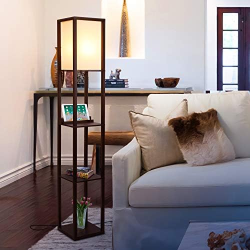 Brightech Maxwell Floor Lamp with USB and Wireless Charging