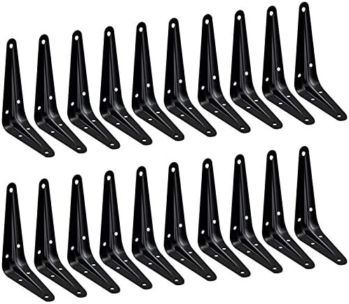 20 Pack 6x5 Inch Heavy Duty Floating Shelf Brackets