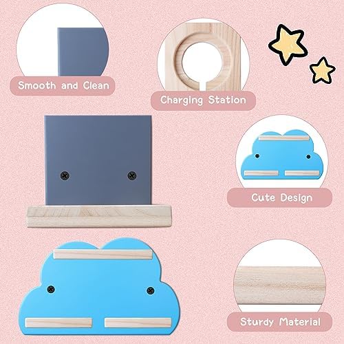 Magnetic Floating Shelf for Toniebox - Wooden Wall Storage Rack