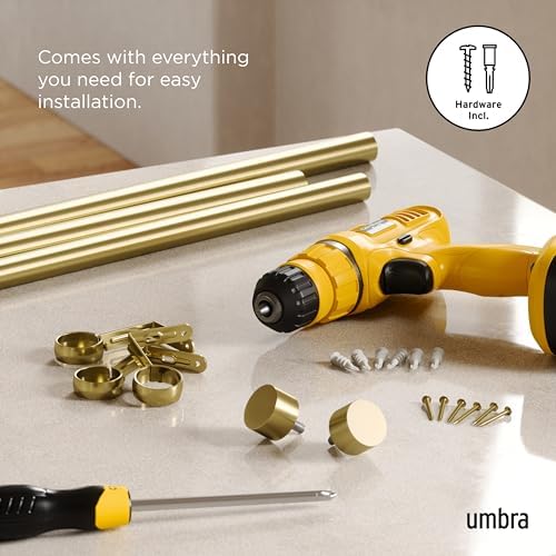 Umbra Cappa Modern 1 Inch Curtain Rod Set