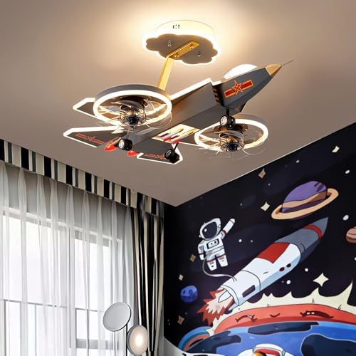 342 Inch Helicopter Ceiling Fan with Light