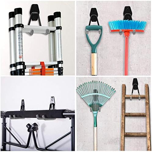 2 Pack Heavy Duty Garage Storage Hooks with PVC Coating