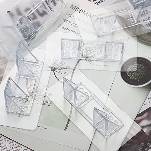 6 Piece Large Adhesive Shelf Bracket for Shelves Cabinets Closets