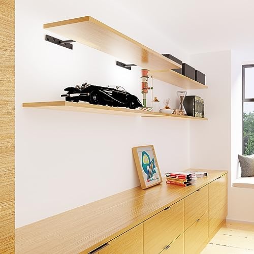 BATODA 8 Inch Heavy Duty Floating Shelf Brackets 16 Pc Set