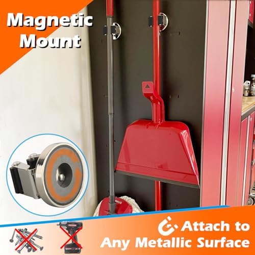 MUTUACTOR Magnetic Broom Holder 2PCS Adjustable