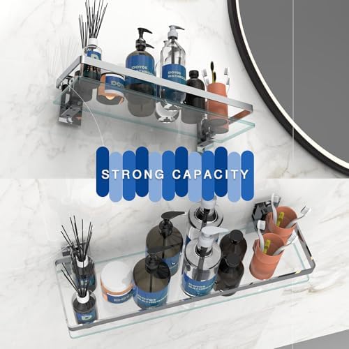DOYOS Bathroom Glass Shelf Wall Mounted 16