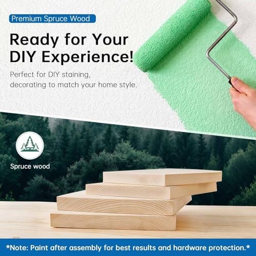 8FT Wooden Step Ladder with Built-in Handrail