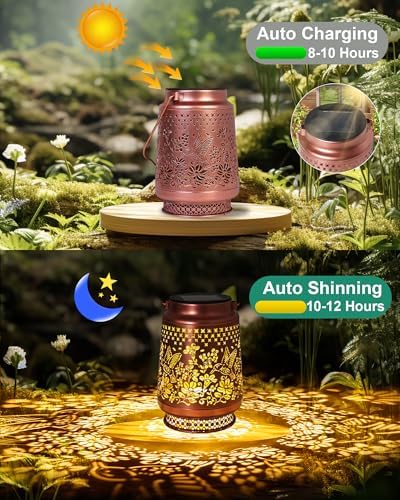 Hummingbird Solar Lanterns Outdoor Waterproof Garden Decor