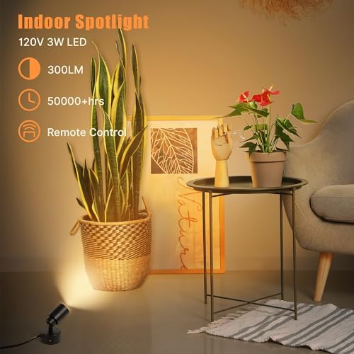 LED Spotlights Indoor 5W with Remote Control and Timer