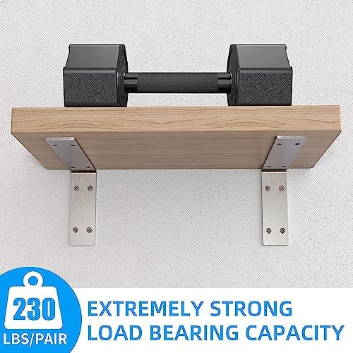 YUMORE Stainless Steel L Bracket 2 Pack Heavy Duty