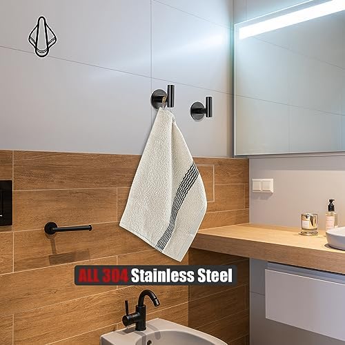JQK Self Adhesive Towel Hook Bronze 2 Pack