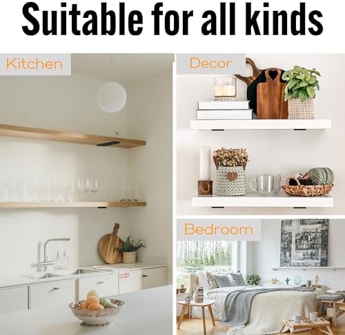EVALD Floating Shelf Brackets 4 Pack