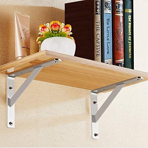 WSZDA 8 Heavy Duty Shelf Brackets 4 Pack