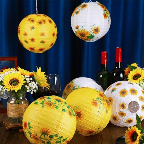 Raiten 18 Pcs Sunflower Party Decor Kit