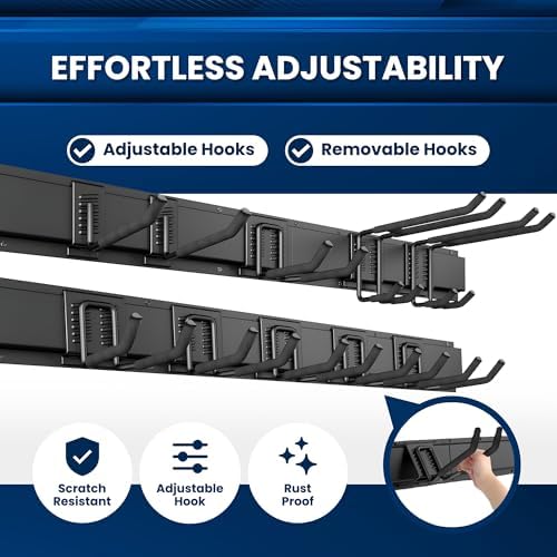 64 Inch All-Metal Garage Tool Wall Mount Organizer
