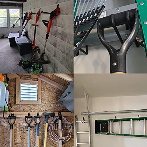 Heevir Garage Hooks Heavy Duty 4 Pack 11 Inch Storage Hangers