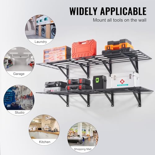 GarveeHome Garage Storage Shelving Wall Mounted 2x6ft