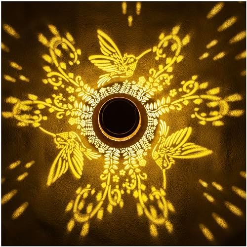 EZTZEN Hummingbird Solar Lantern Outdoor Hanging Light
