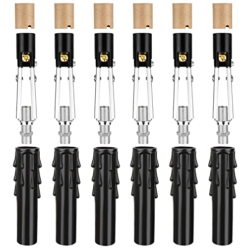 Helunsi 6-Piece E12 Chandelier Socket Kit