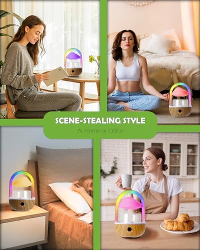 Weljoy Rainbow Rain Cloud Lamp with Water Sounds and Aromatherapy