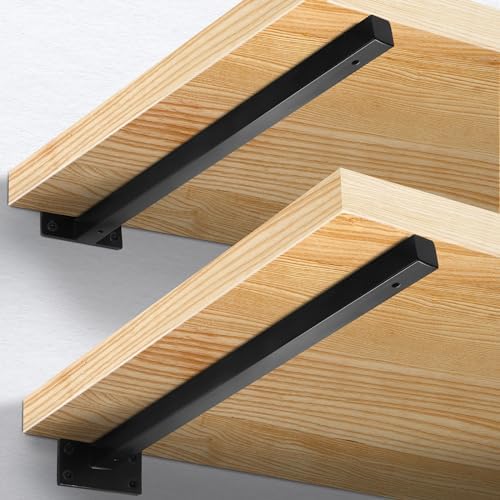 16 Inch Heavy Duty Floating Shelf Brackets 4 Pack