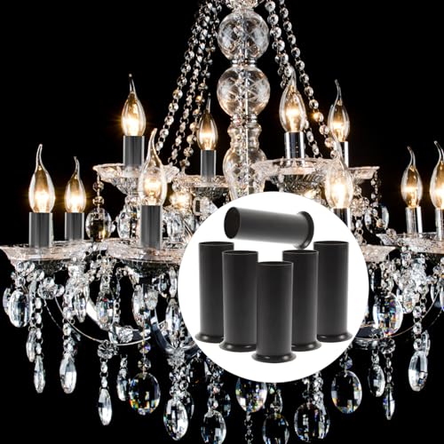 ULTECHNOVO 3 Inch Metal Chandelier Socket Covers 6 Pcs